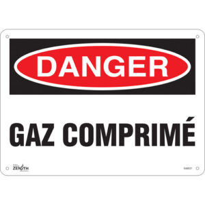 ""Gaz Comprimé"" Sign