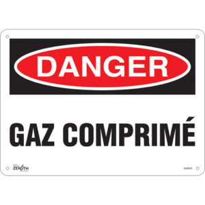 ""Gaz Comprimé"" Sign