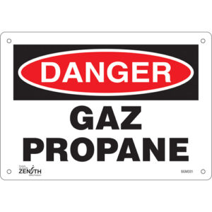 ""Gaz Propane"" Sign