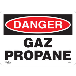 ""Gaz Propane"" Sign