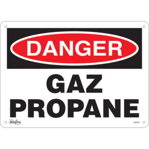 ""Gaz Propane"" Sign