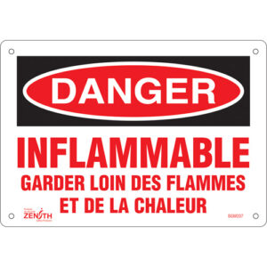 ""Garder Loin Des Flammes"" Sign