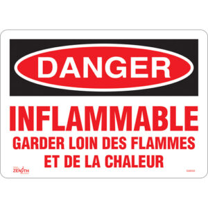 ""Garder Loin Des Flammes"" Sign