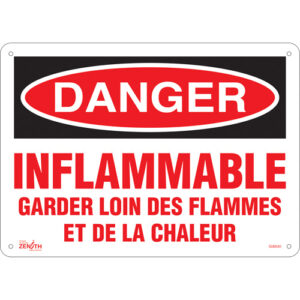 ""Garder Loin Des Flammes"" Sign