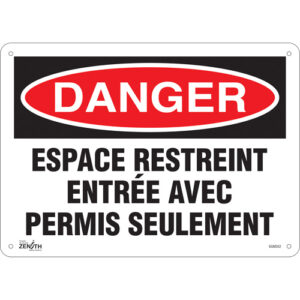""Espace Restreint"" Sign