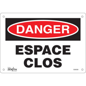 ""Espace Clos"" Sign
