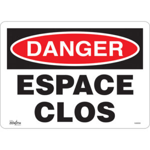 ""Espace Clos"" Sign