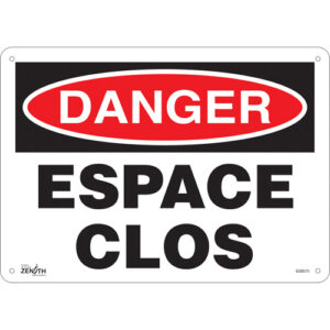 ""Espace Clos"" Sign