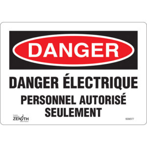 ""Personnel Autorisé Seulement"" Sign