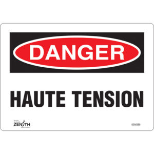 ""Haute Tension"" Sign