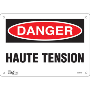 ""Haute Tension"" Sign
