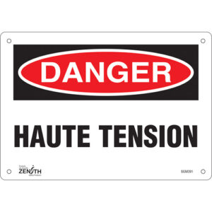 ""Haute Tension"" Sign