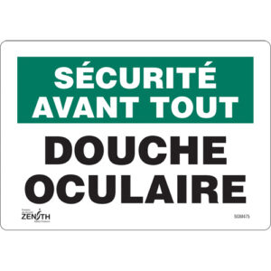 ""Douche Oculaire"" Sign