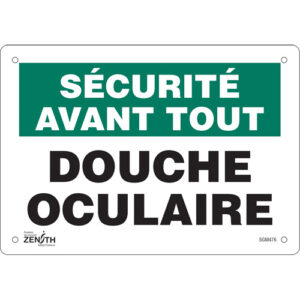 ""Douche Oculaire"" Sign