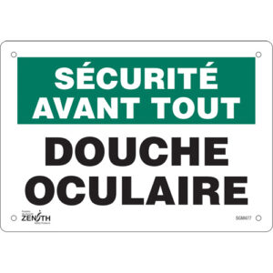 ""Douche Oculaire"" Sign