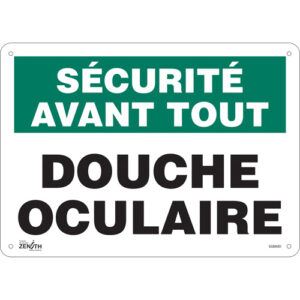 ""Douche Oculaire"" Sign