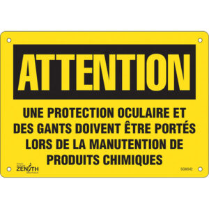 ""Protection Oculaire"" Sign