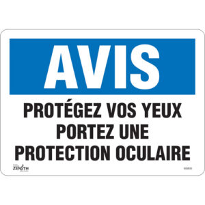 ""Protégez vos Yeux"" Sign
