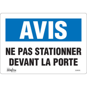 ""Ne Pas Stationner"" Sign