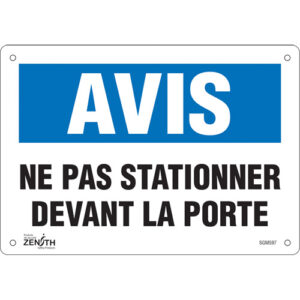 ""Ne Pas Stationner"" Sign
