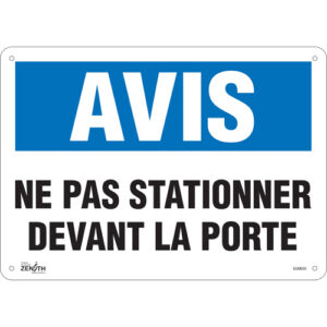 ""Ne Pas Stationner"" Sign