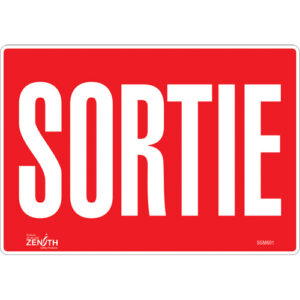 ""Sortie"" Sign