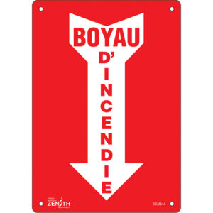 ""Boyau D'Incendie"" Arrow Sign