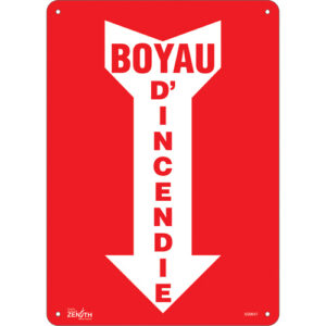 ""Boyau D'Incendie"" Arrow Sign
