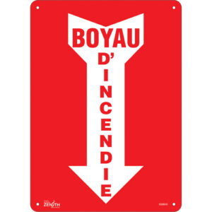 ""Boyau D'Incendie"" Arrow Sign