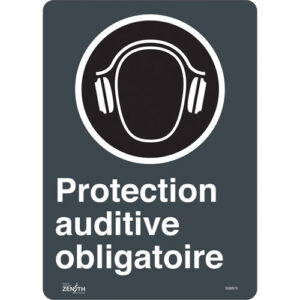 ""Protection Auditive Obligatoire"" Sign