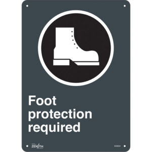 ""Foot Protection Required"" Sign