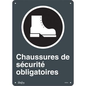 ""Chaussures De Sécurité Obligatoires"" Sign