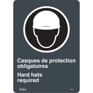 ""Hard Hats Required"" Sign