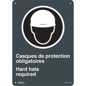 ""Hard Hats Required"" Sign