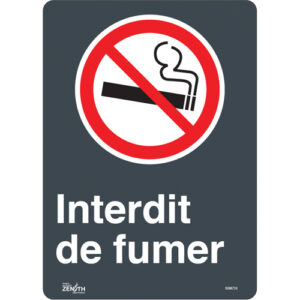 ""Interdit De Fumer"" Sign