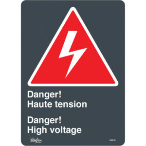 ""Haute Tension/High Voltage"" Sign