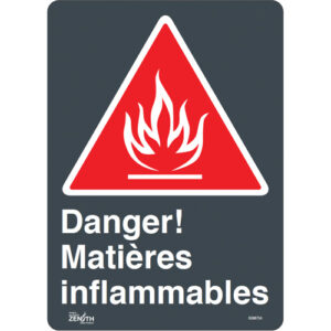 ""Matières Inflammables"" Sign