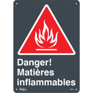 ""Matières Inflammables"" Sign