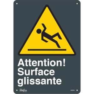 ""Surface Glissante"" Sign