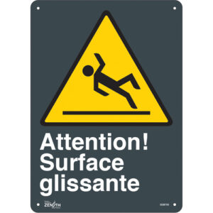 ""Surface Glissante"" Sign