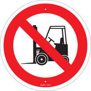 No Forklifts CSA Standard Safety Sign