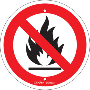 No Open Flames CSA Standard Safety Sign