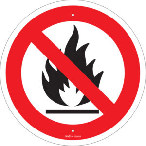 No Open Flames CSA Standard Safety Sign