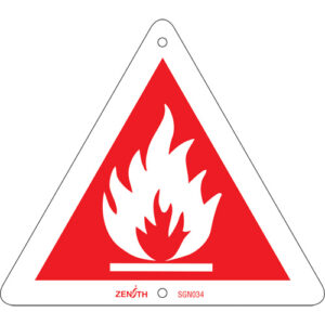 Flammable CSA Standard Safety Sign