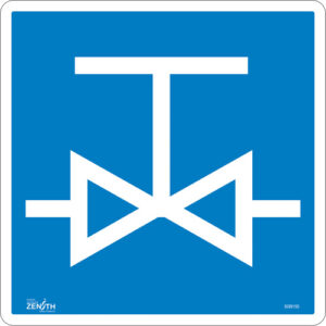Valve CSA Standard Safety Sign