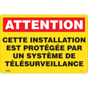 ""Système de télésurveillance"" Sign