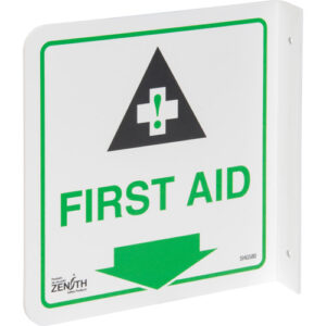 90° Projecting ""First Aid"" Sign