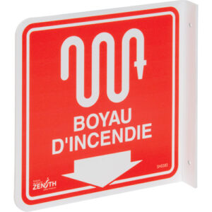90° Projecting ""Boyau d'Incendie"" Sign