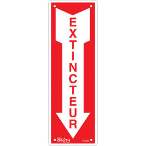 ""Extincteur"" Sign