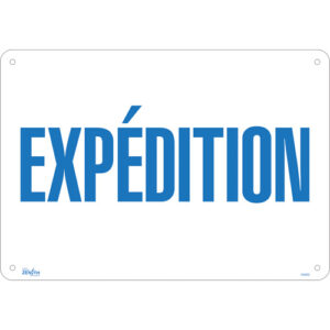 ""Expédition"" Sign
